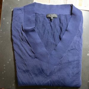 Rag and Bone V neck 💯 viscose pullover sweater
